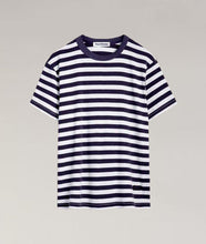 Load image into Gallery viewer, Kings of indigo T-shirt stripes flat product photo