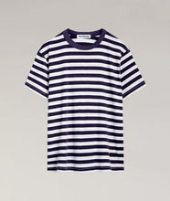 Load image into Gallery viewer, Kings of indigo T-shirt stripes flat product photo
