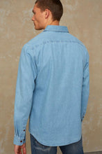 Load image into Gallery viewer, Model wearing Kings of indigo shirt denim 
