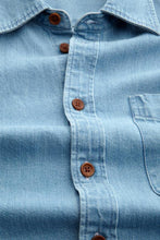 Load image into Gallery viewer, Detail of Kings of indigo shirt denim
