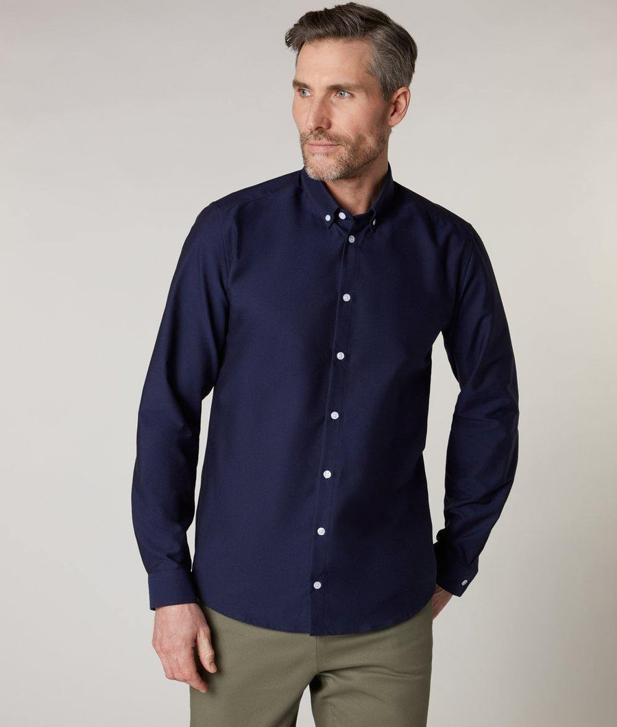 Labfresh Oxford shirt navy - Van der Veer